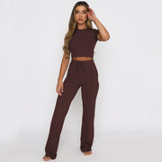 Fashion Casual Set Women's Solid Color
