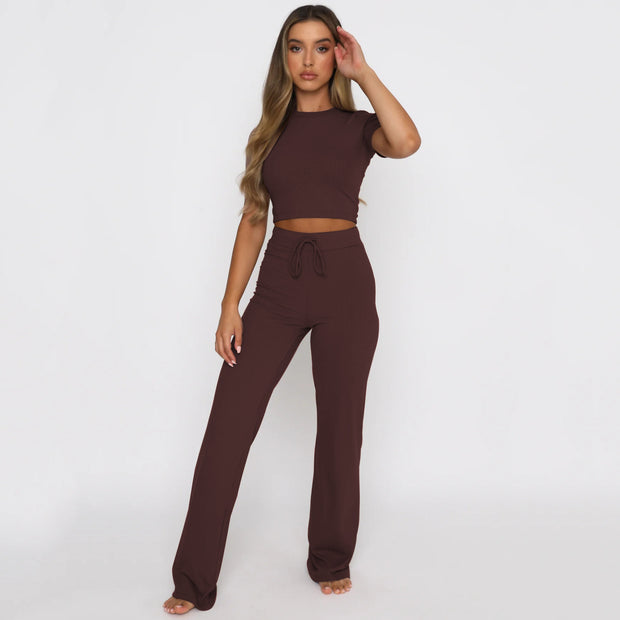 Fashion Casual Set Women's Solid Color