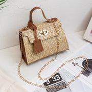 Women's Fashion Simple Straw Handbag Crossbody Bag