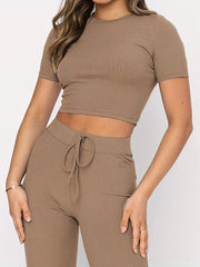 Fashion Casual Set Women's Solid Color